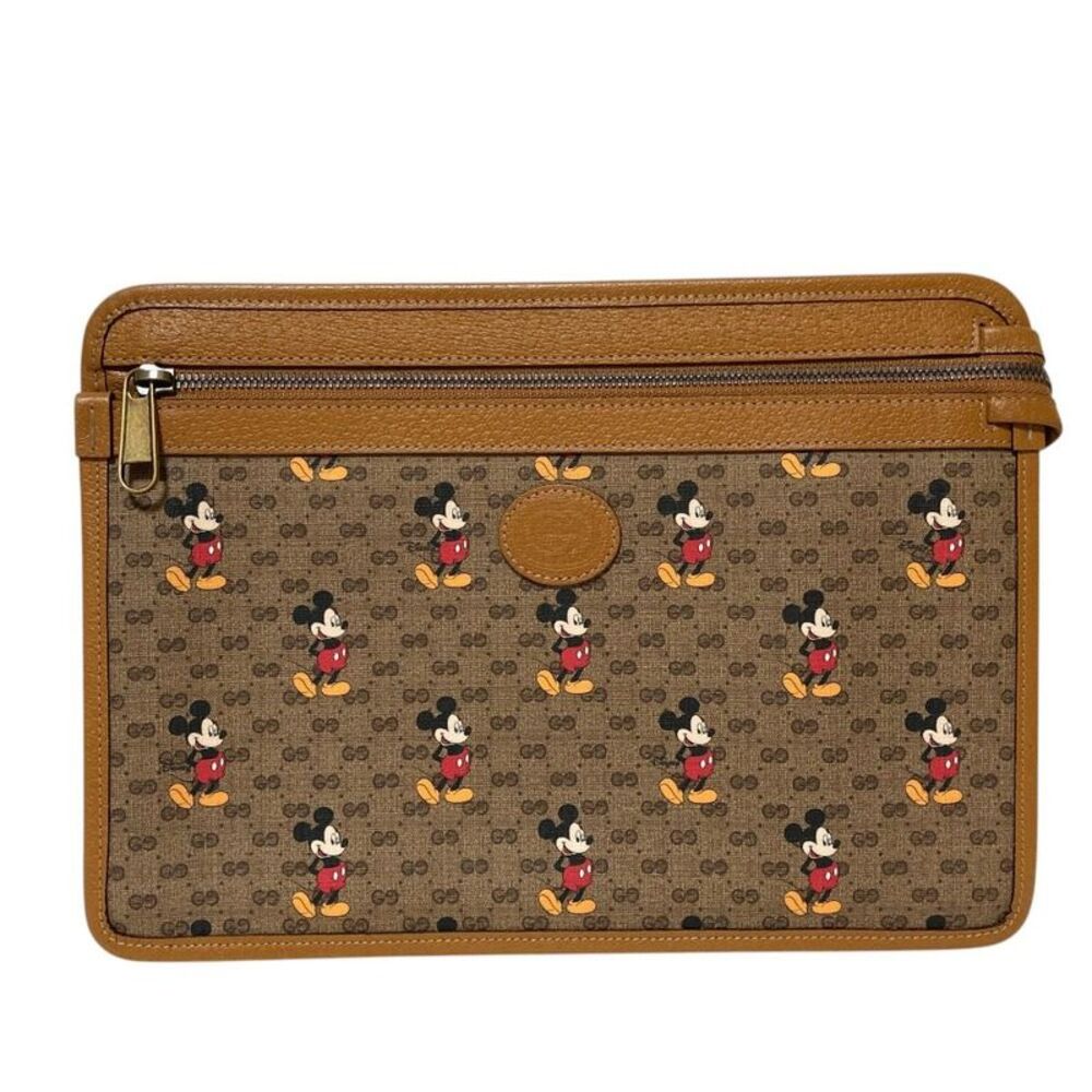 Gucci Disney Micro GG Supreme Clutch Bag